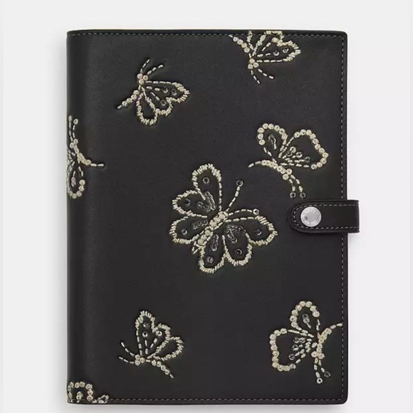 🌀COACH NOTEBOOK WITH BUTTERFLY PRINT - NWT